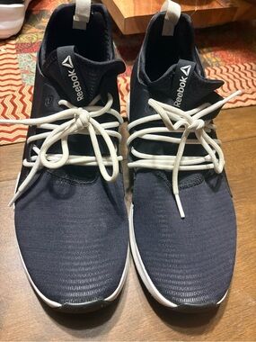 Reebok Black and White Running Shoes